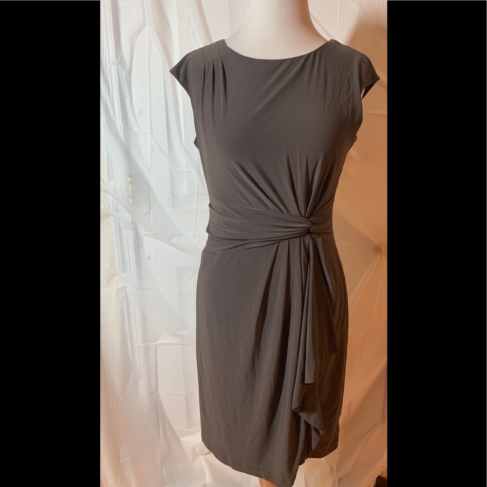 Taupe Mid-Length Dress
